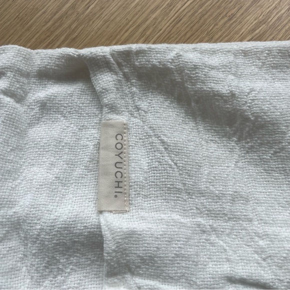 Coyuchi Lost Coast Organic Standard Sham Cover White Gray Blue Neutral NEW - Picture 8 of 11